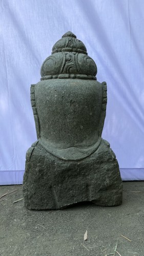 SHIVA BUST GREENSTONE 80 CM BACK